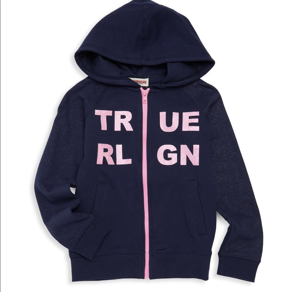 True Religion girls sparkle hoodie NWT❤️